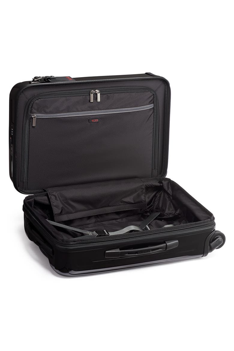 V3 International 22-Inch Expandable Wheeled Carry-On, Alternate, color, BLACK