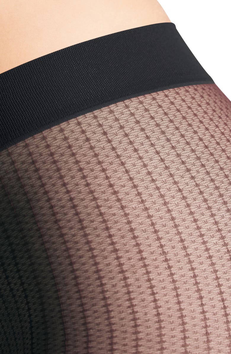 Falke Body Chain Sheer Tights, Alternate, color, Black