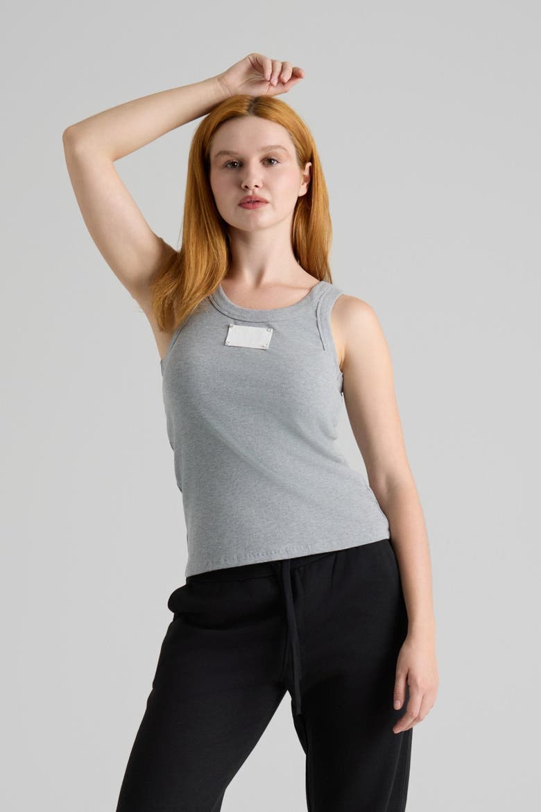 Maya Tank Top, Alternate, color, Gray