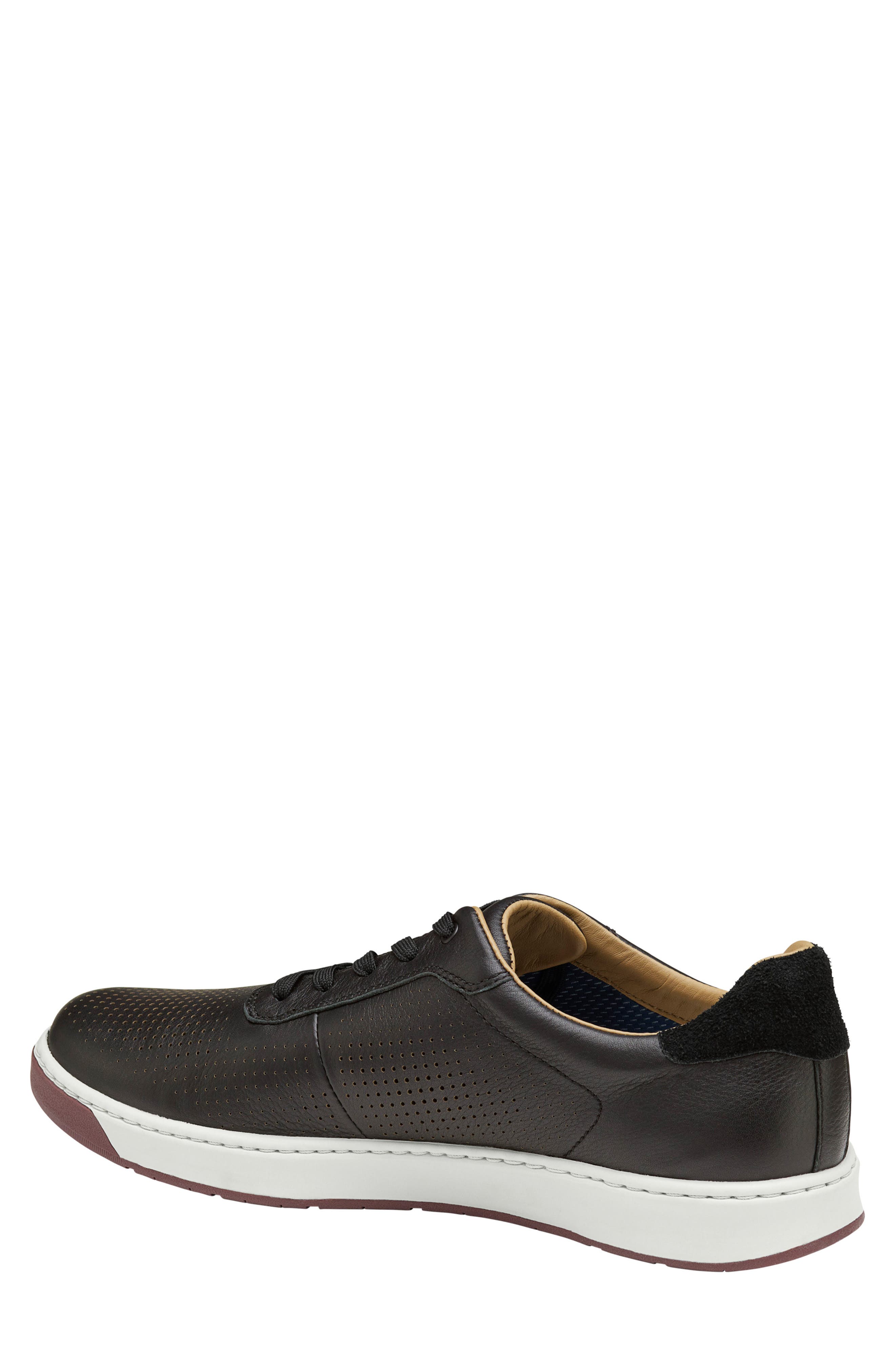 Johnston & Murphy Daxton U-Throat Leather Sneaker, Alternate, color, 