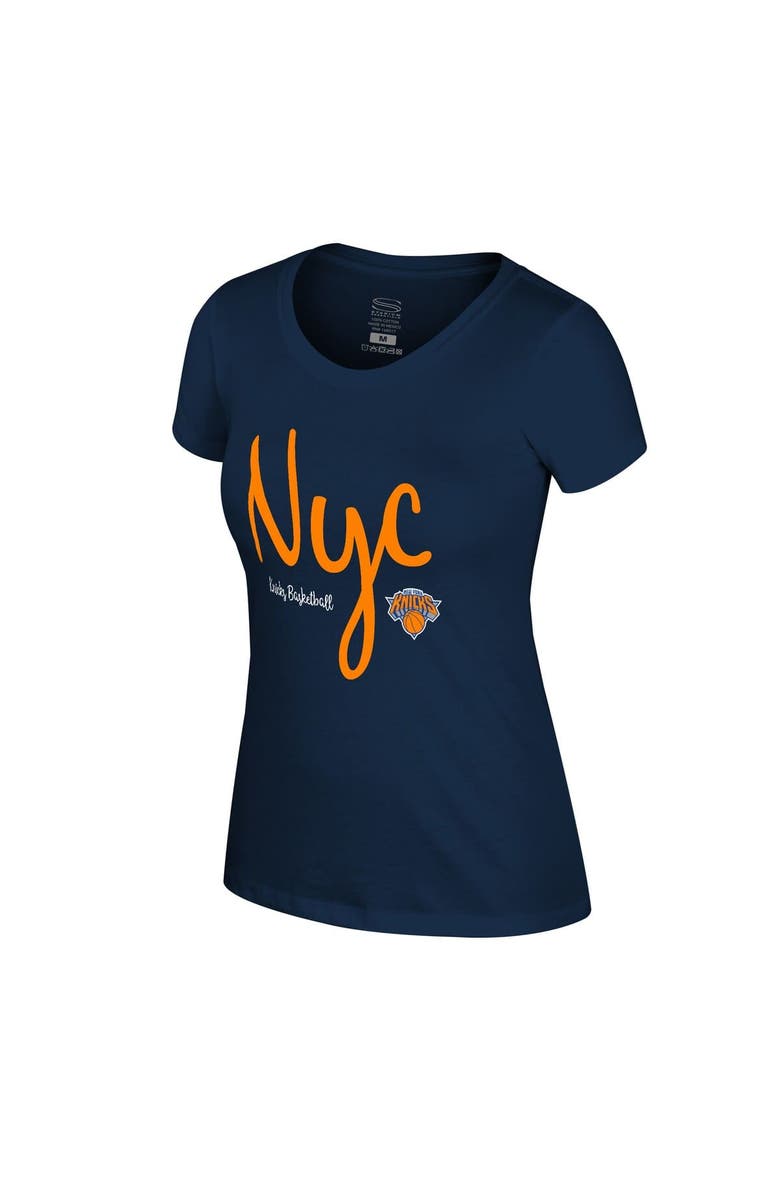Stadium Essentials Women's Stadium Essentials  Navy New York Knicks 3rd Quarter T-Shirt, Alternate, color, Navy