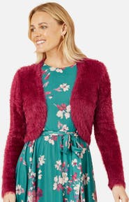 Yumi Eyelash Knit Bolero