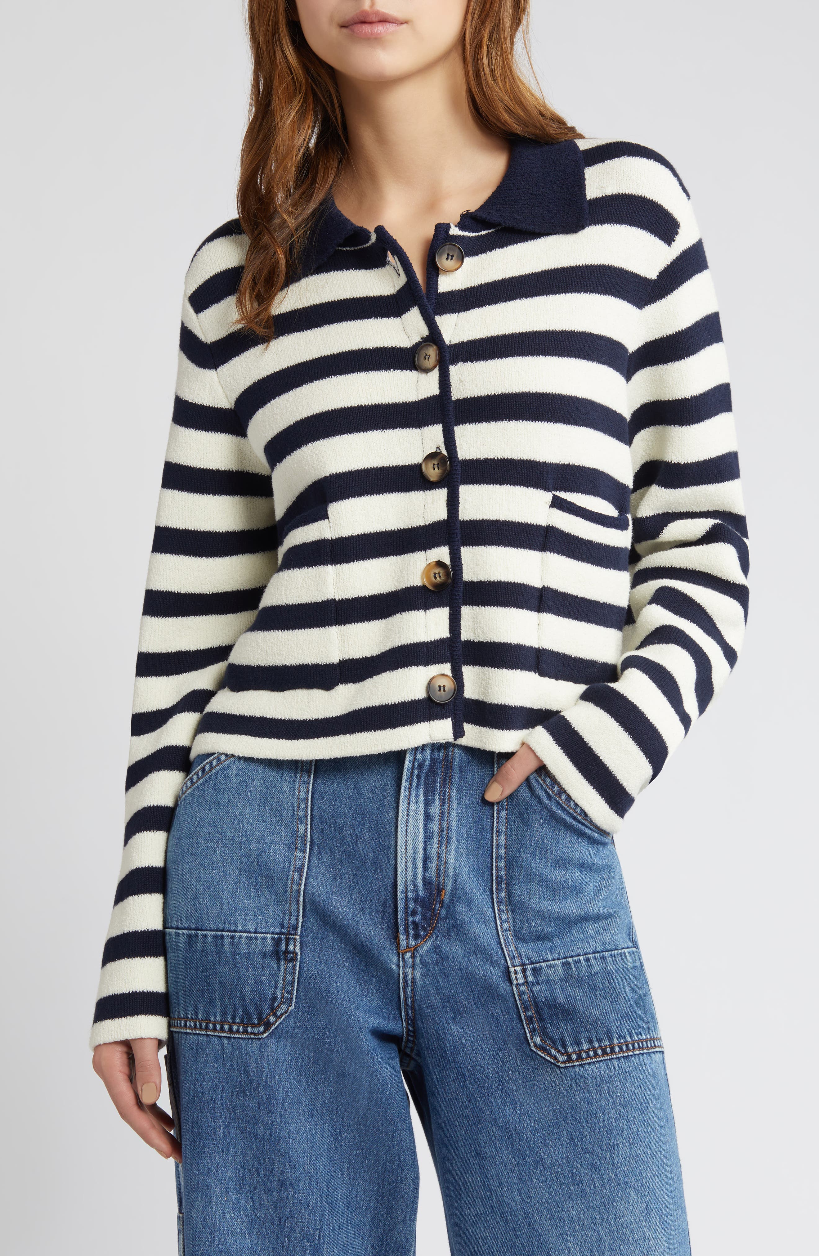 The Annabel Stripe Knit Jacket