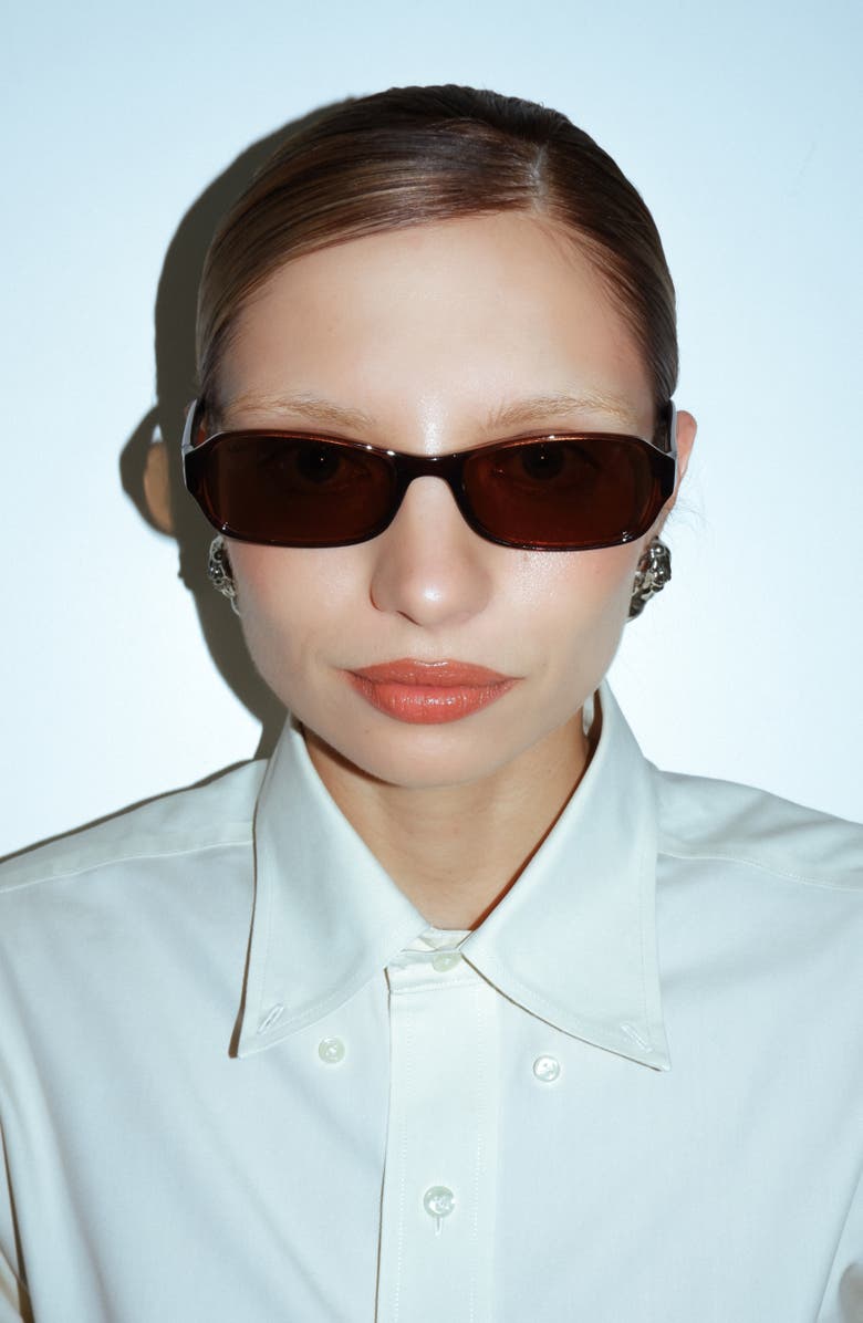 Reality Eyewear Millennium Sunglasses, Alternate, color, Chocolate Polarised