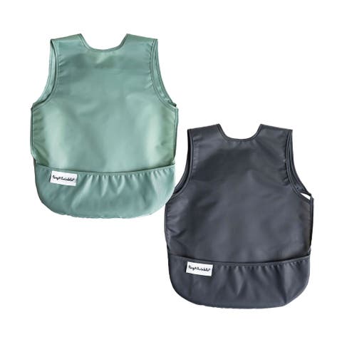 Mess-Proof and Tug-Proof Closure Apron Bib 2 Pack