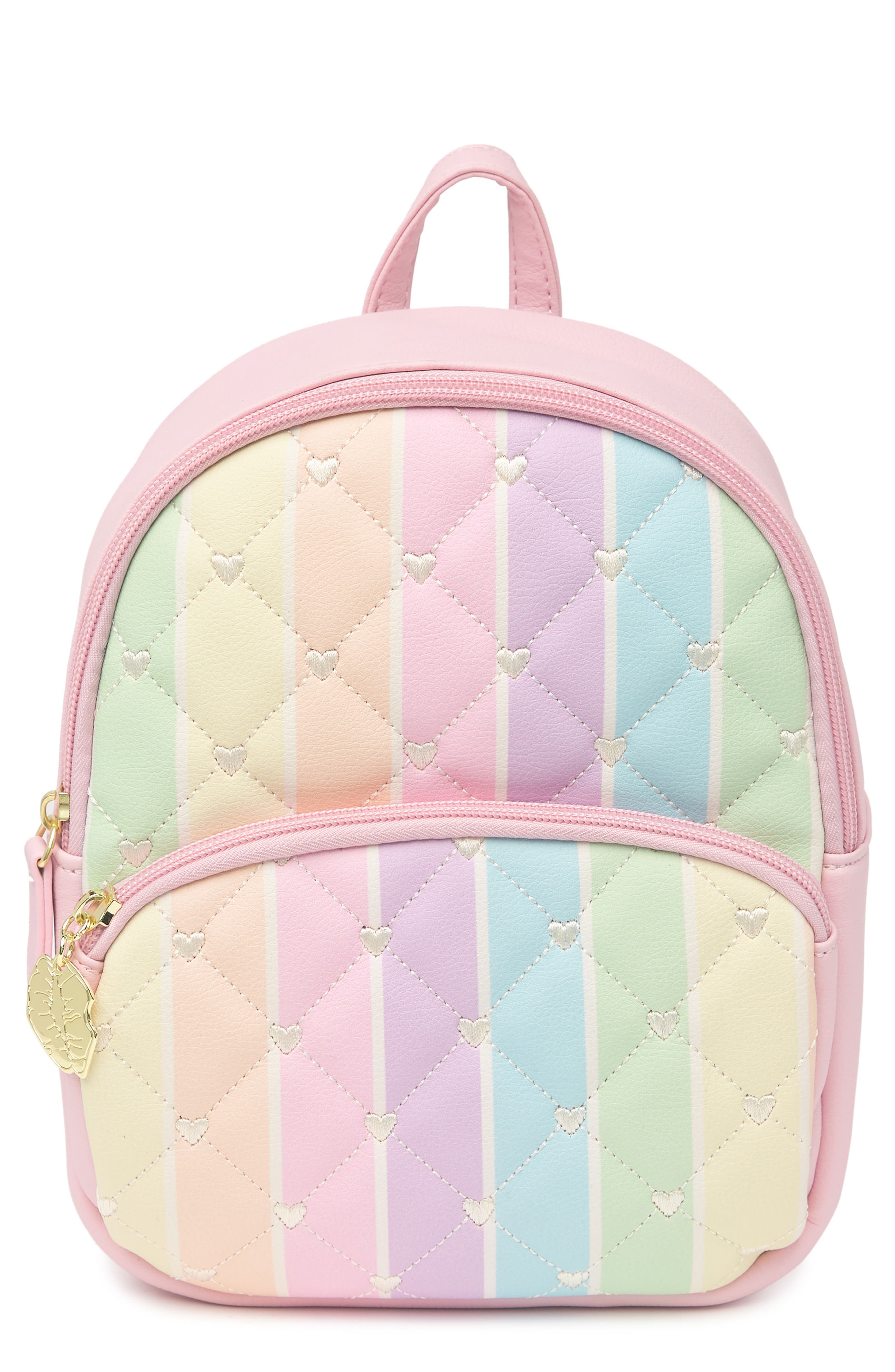 Luv Betsey by Betsey Johnson Patent Small Backpack, Main, color, 