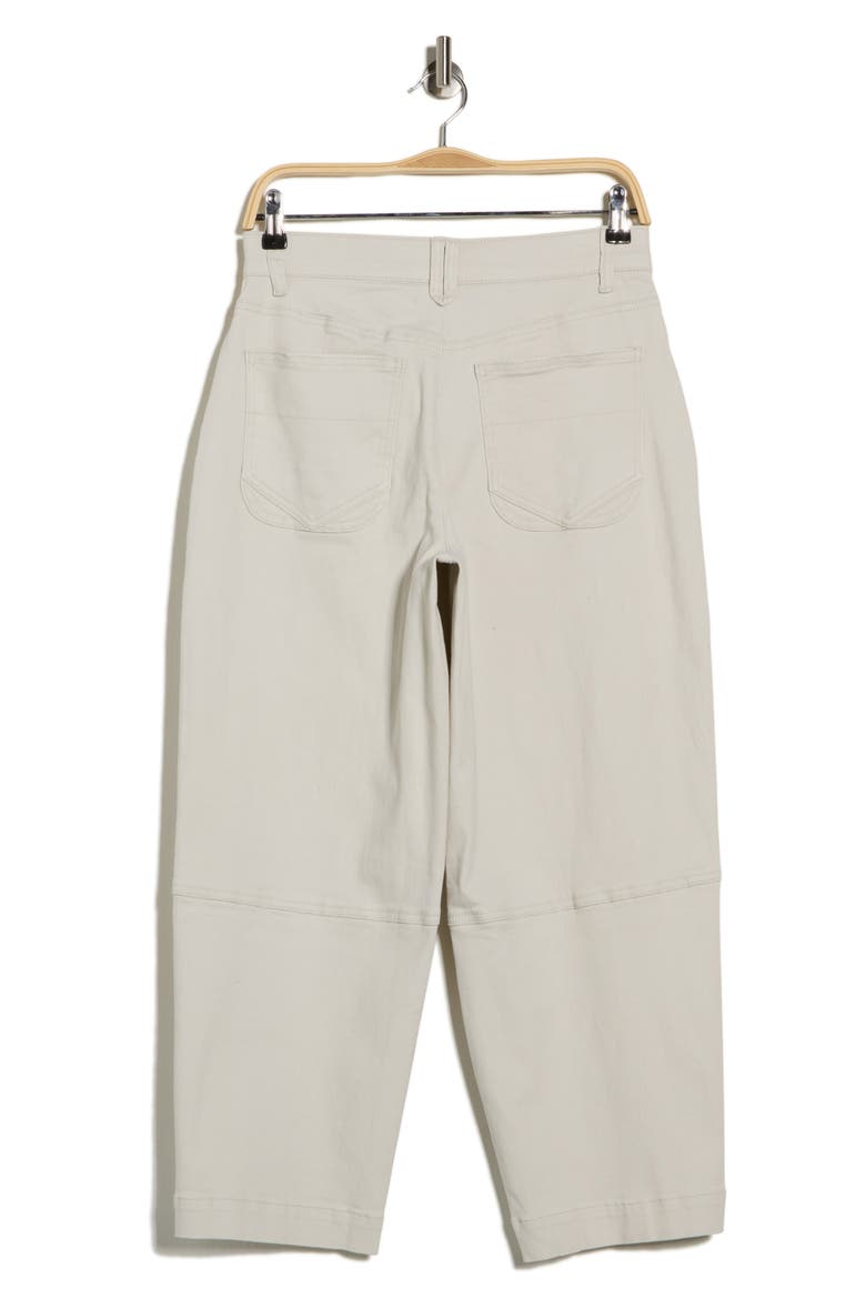 Relaxed Fit Barrel Leg Jeans, Alternate, color, PALE STONE