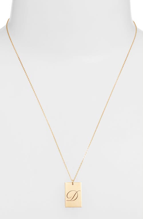 Set & Stones Stella Initial Pendant Necklace In Gold/d