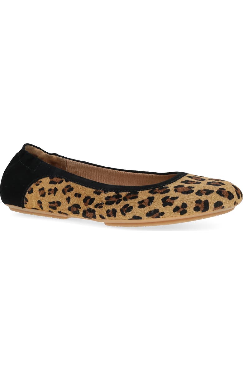 Dansko Madisen Geniune Calf Hair Ballet Flat, Main, color, Leopard Haircalf
