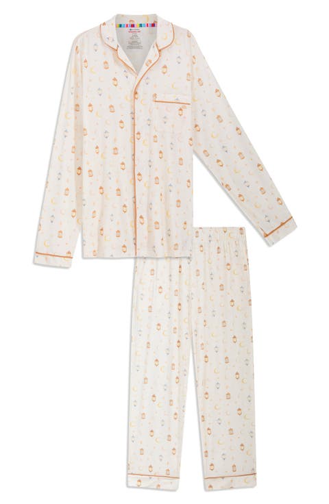 U2SKIIN Mens 100% Cotton Pajama Set, Soft Long Sleeve
