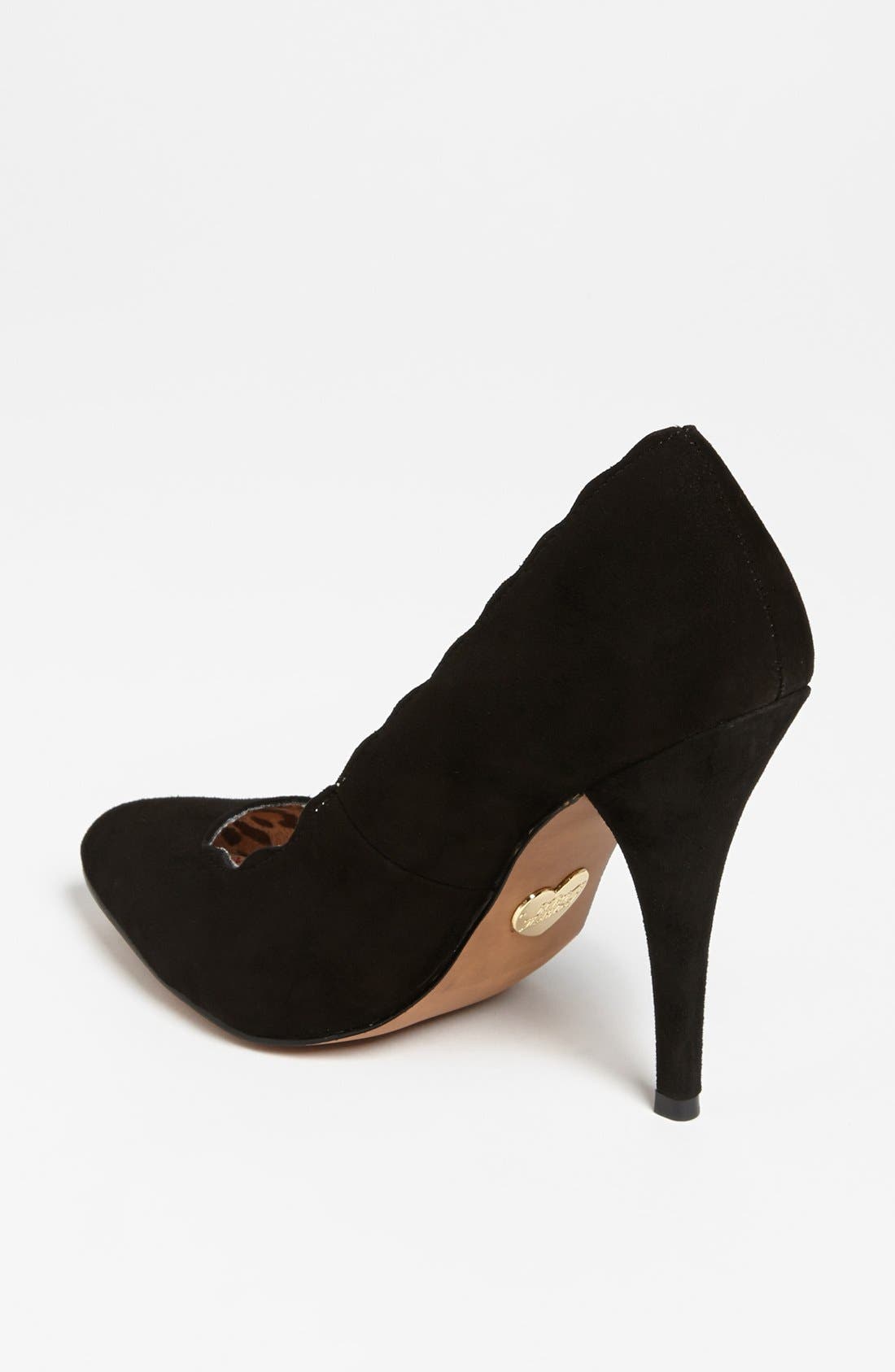 'Aavery' Pump, Alternate, color, BLACK SUEDE