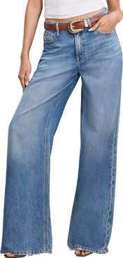 Good American Weightless Good Standard Ease Wide Leg Jeans