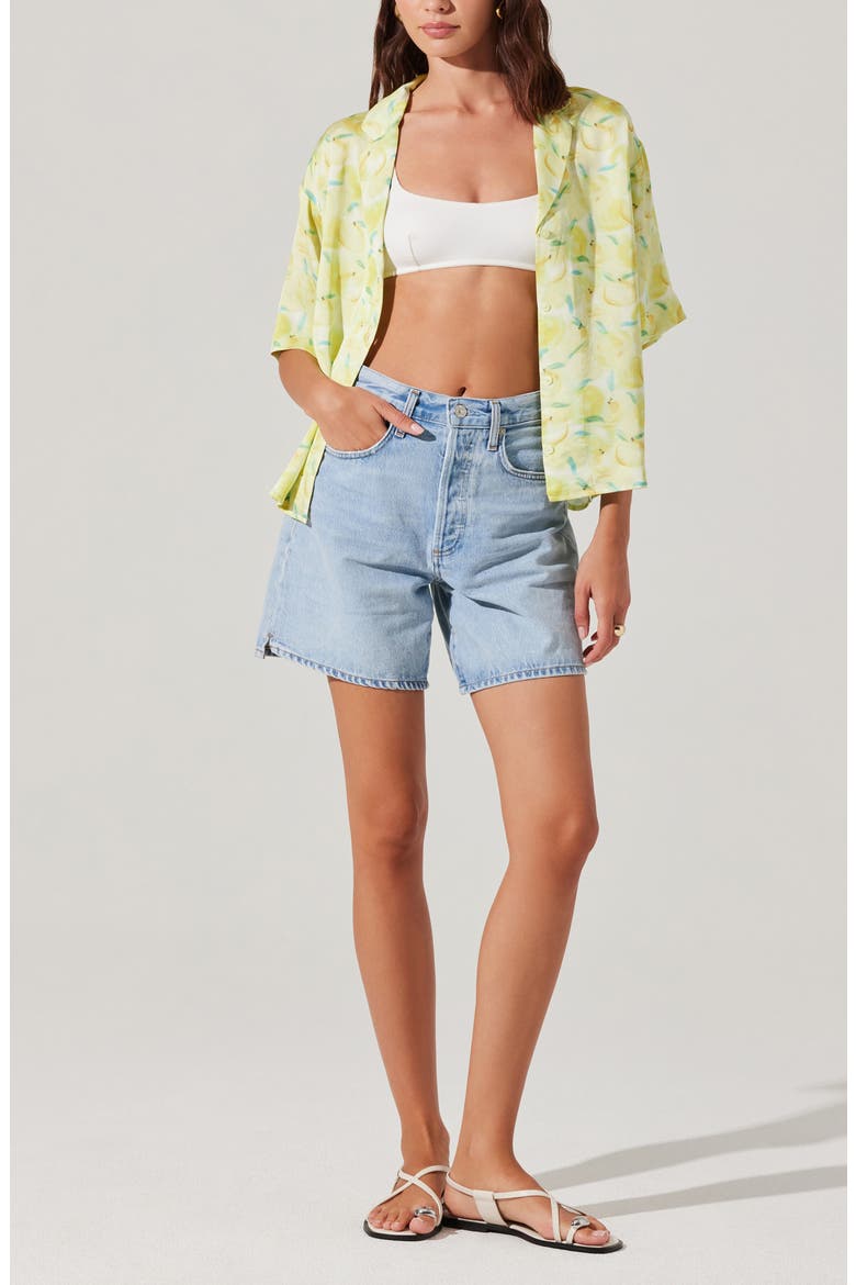 Vesa Camp Shirt, Alternate, color, LEMON PRINT