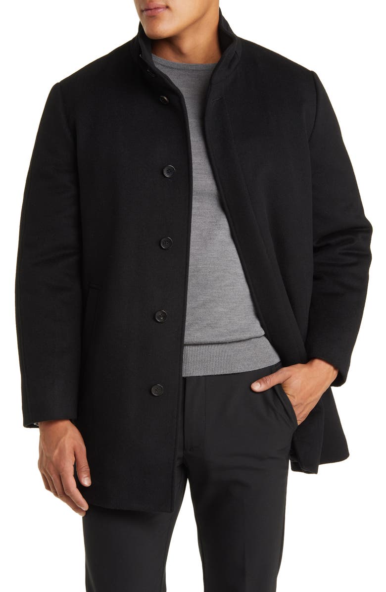 Cardinal of Canada Mont Royal Insulated Wool & Cashmere Jacket with Bib, Alternate, color, Black
