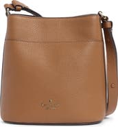 Kate Spade New York leila pebbled leather small bucket bag