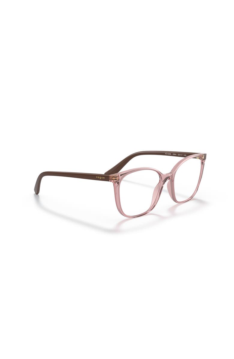 Vogue Eyewear 52mm Rectangle optical glasses, Alternate, color, Beige