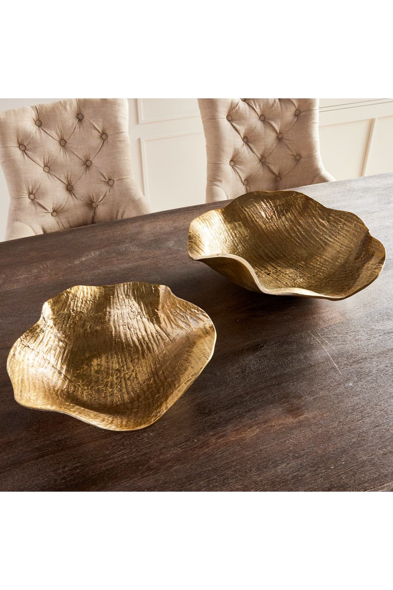 Clarice Decorative Bowls Set of 2, Alternate, color, Gold