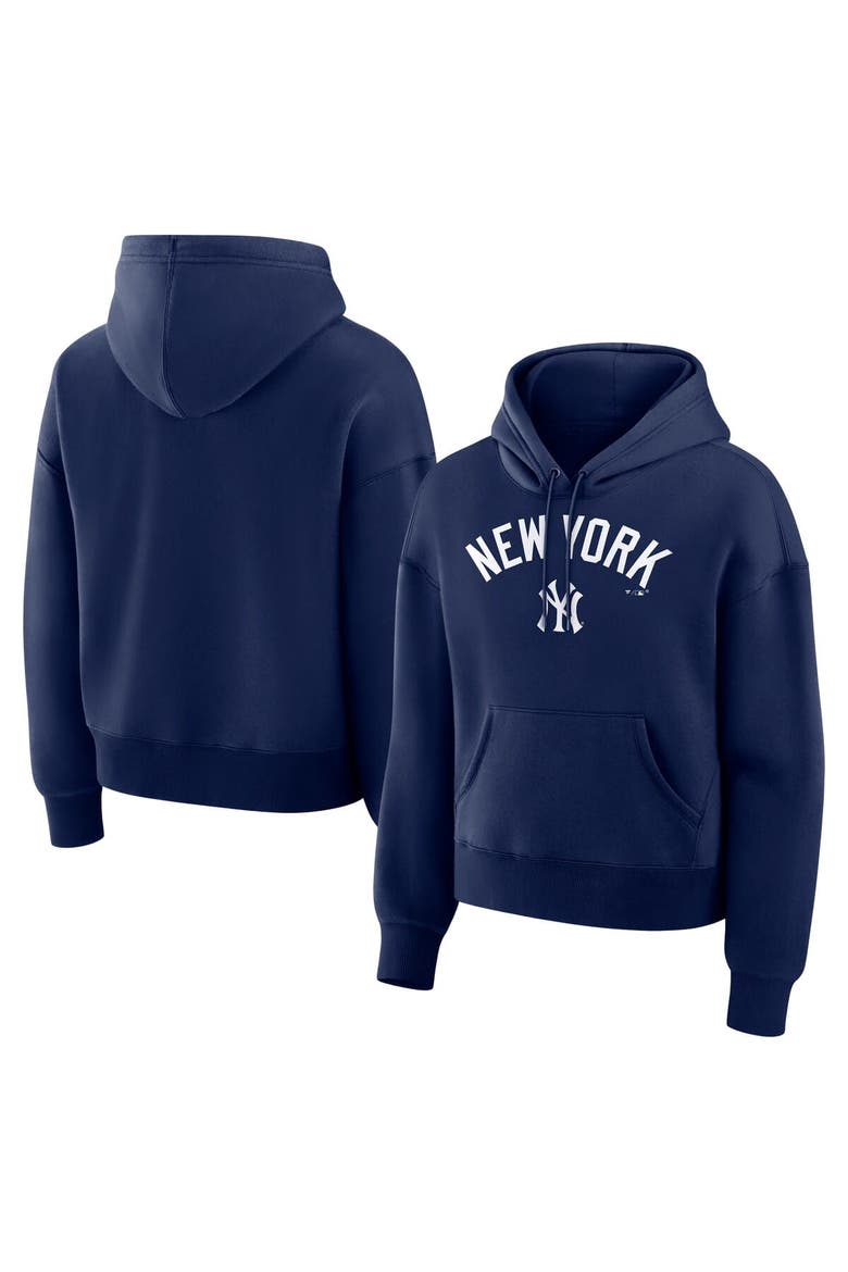 Women's Fanatics  Navy New York Yankees Lockup Legacy Fleece Hoodie, Main, color, Navy