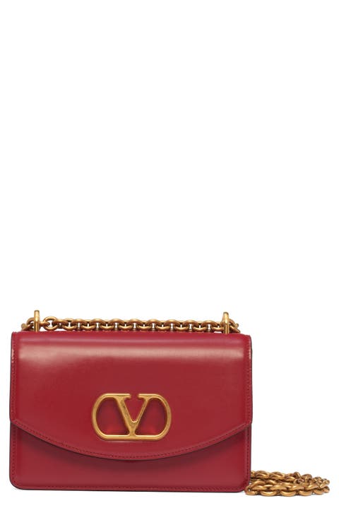 Small Vain VLOGO Leather Shoulder Bag