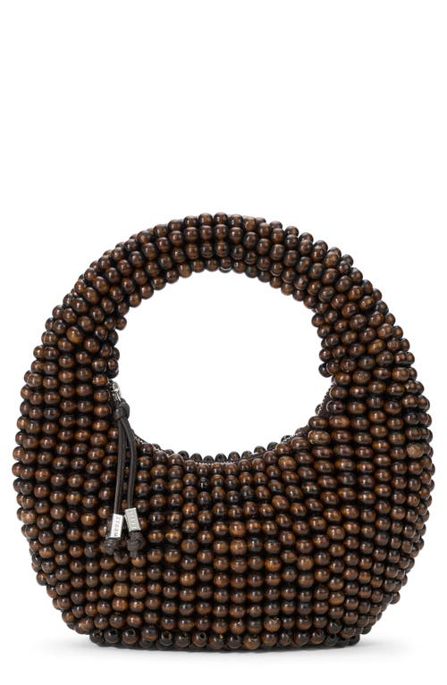 STAUD Reef Beaded Bag in Dark Brown at Nordstrom