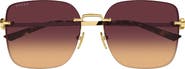 Gucci GG2229SA 60mm Polarized Gradient Butterfly Sunglasses