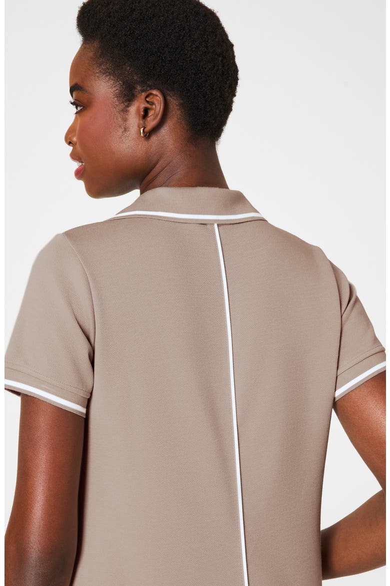 AirPique Polo Dress, Alternate, color, ASHWOOD