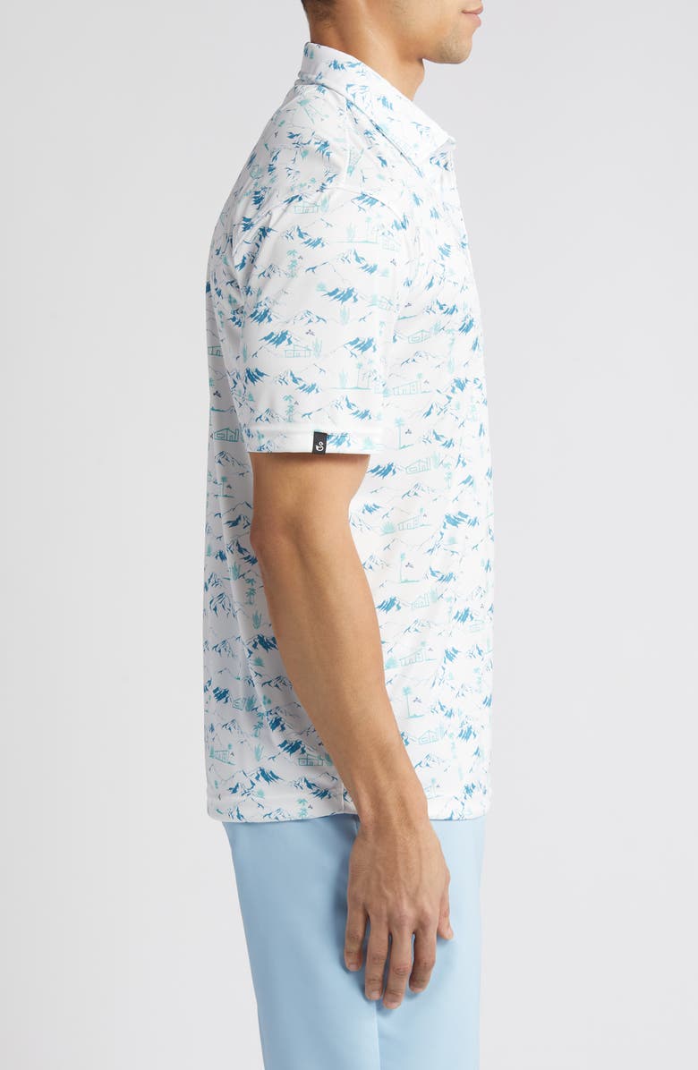 Swannies Lawrence Mountain Print Golf Polo, Alternate, color, 