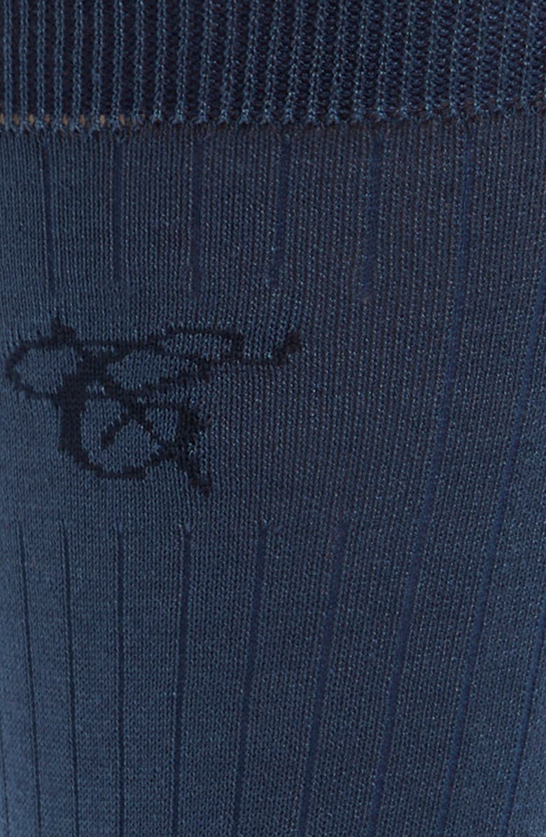 Canali Solid Cotton Dress Socks, Alternate, color, 