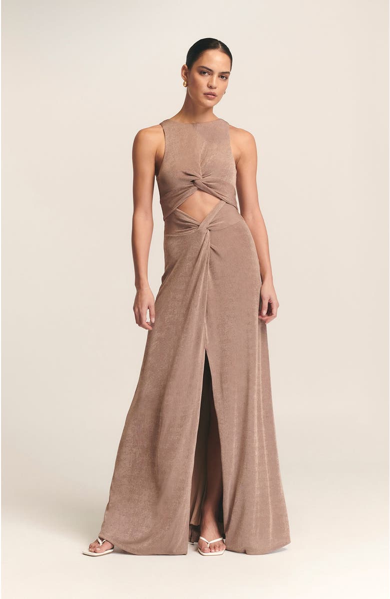 ST MRLO Malia Maxi Dress, Alternate, color, Mocha