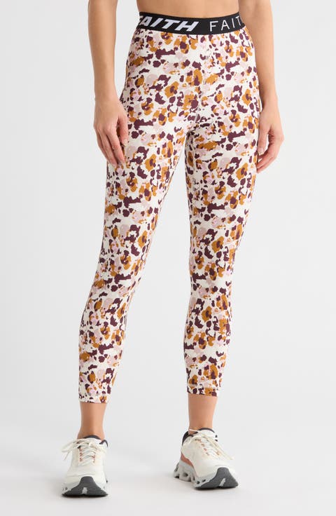 Exposed Waistband Full Length Leggings