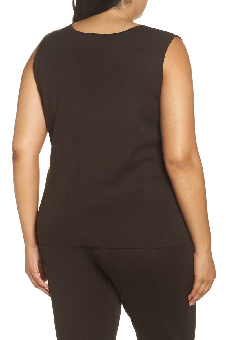 Knit Tank, Alternate, color, COFFEE