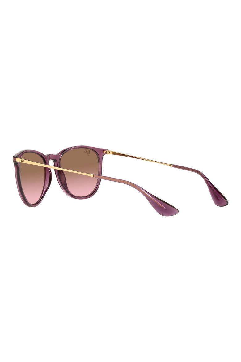 Erika 54mm Gradient Round Sunglasses, Alternate, color, VIOLET