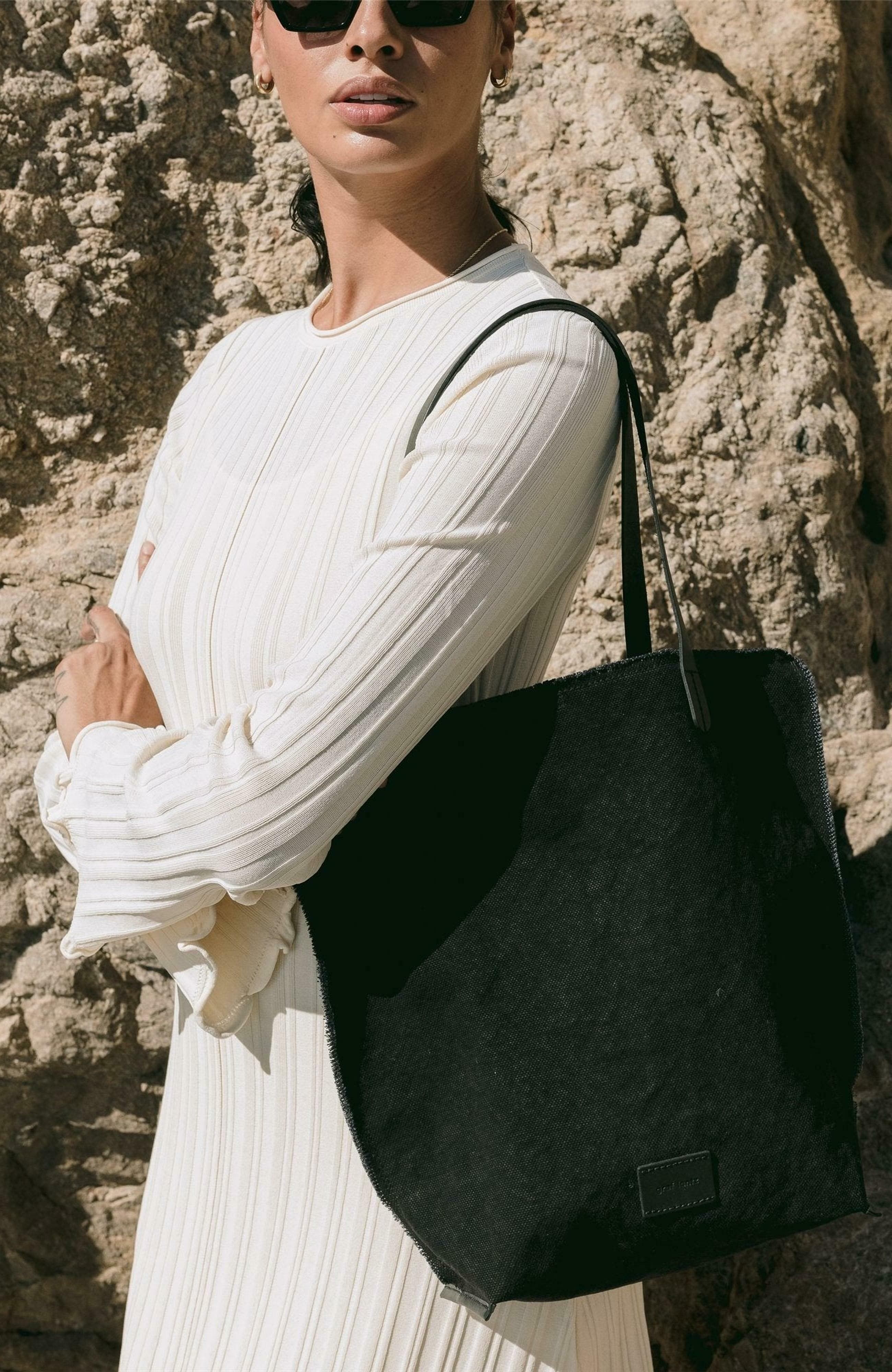 Graf Lantz Hana Canvas Tote, Alternate, color, Black