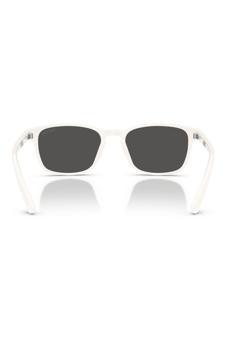 52mm Pillow Sunglasses, Alternate, color, WHITE / DARK GREY
