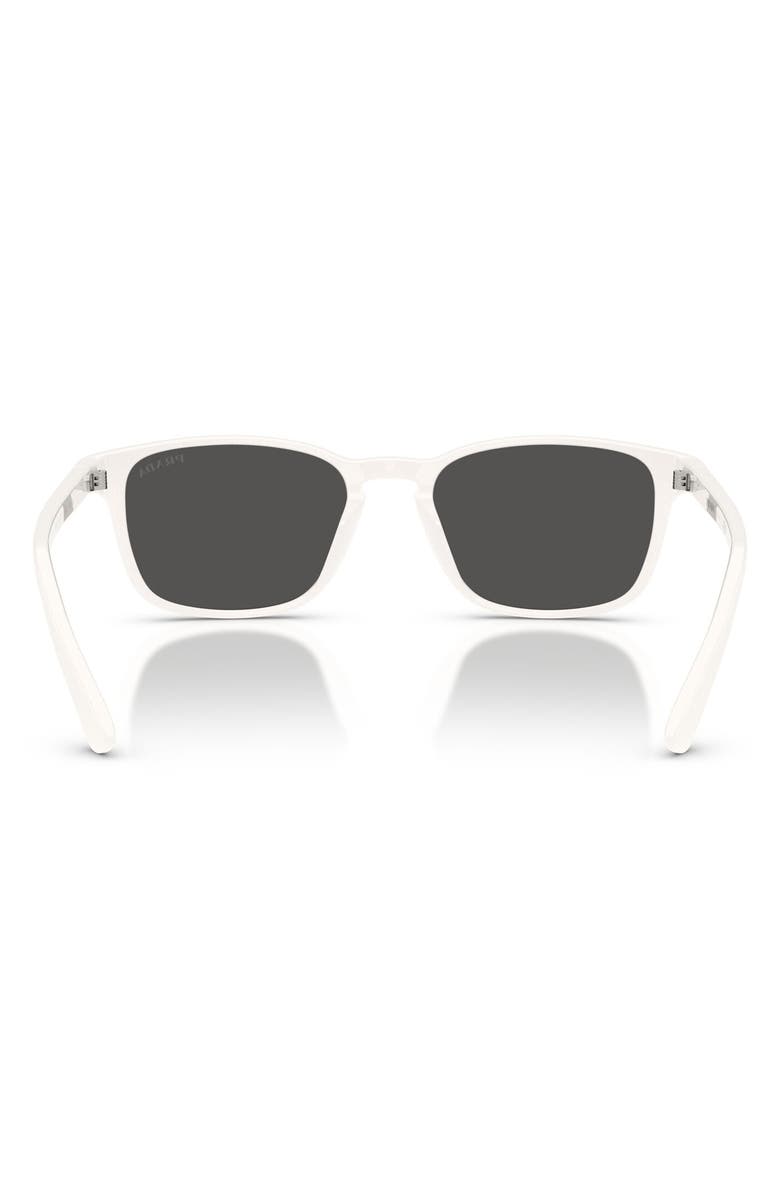 Prada 52mm Pillow Sunglasses, Alternate, color, White / Dark Grey