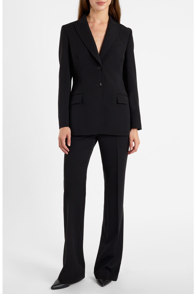 Beth Mid-Rise Flared Pant, Alternate, color, Onyx