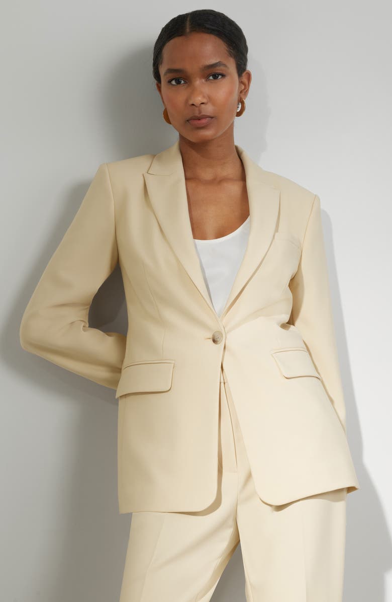 Nordstrom The Ingrid Classic Fit Blazer, Main, color, Yellow Mist