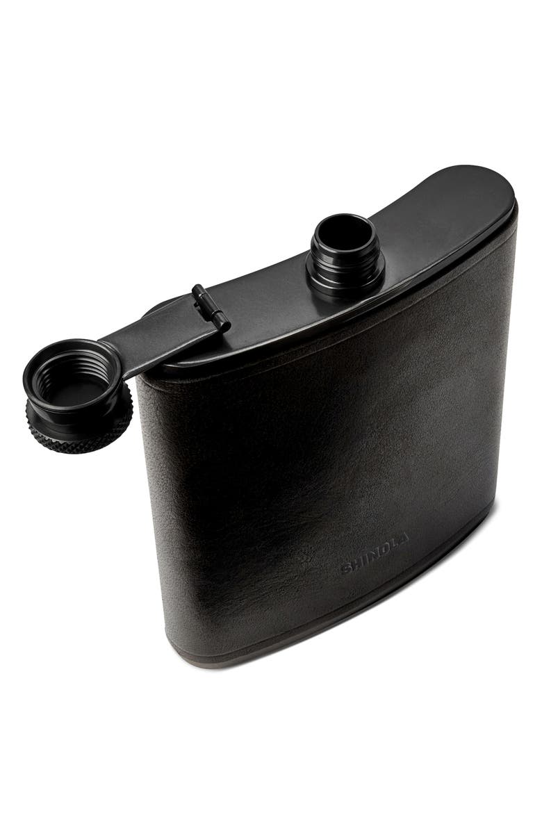 Shinola Navigator Leather Wrapped Flask, Alternate, color,