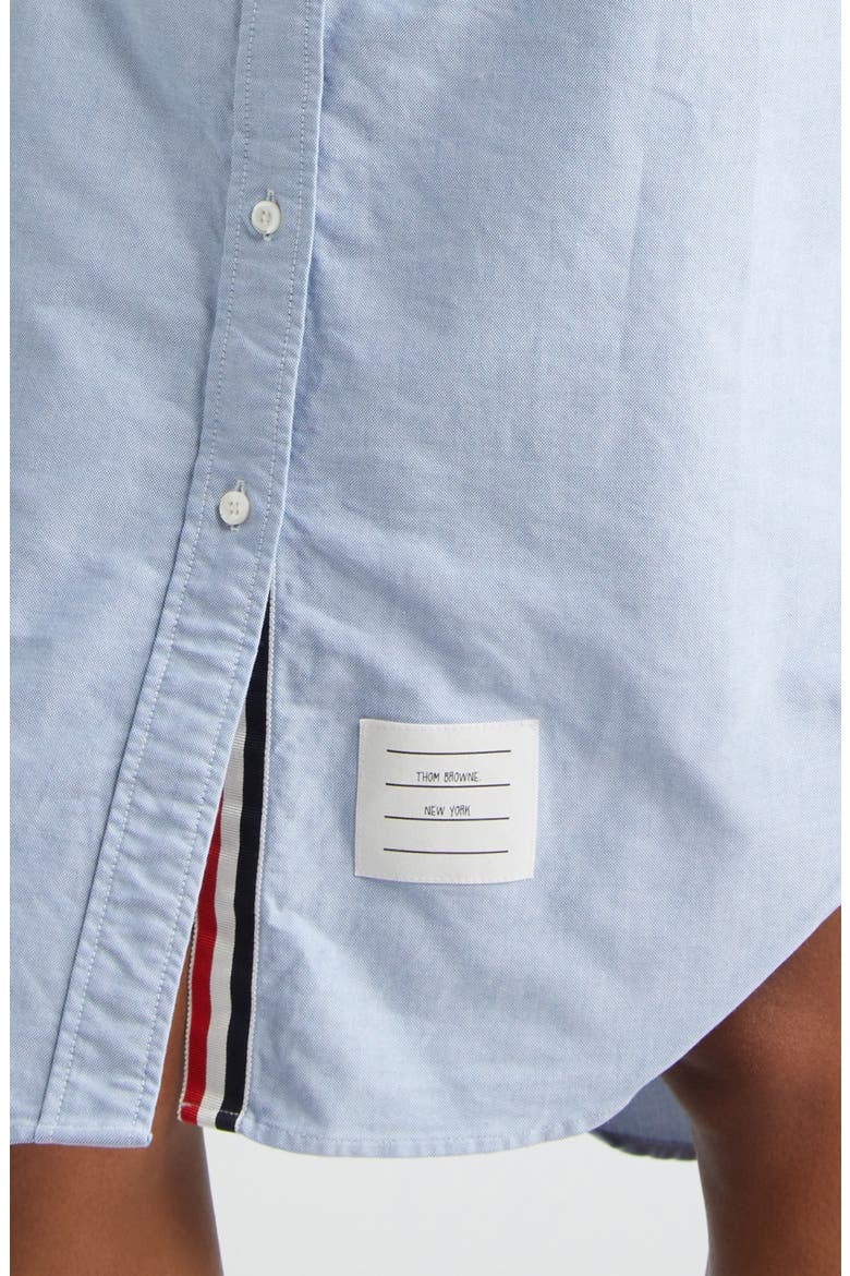 Knee Length Button-Down Point Collar Shirt, Alternate, color, LIGHT BLUE