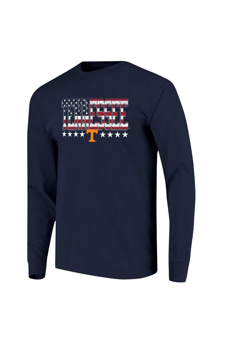 Men's Navy Tennessee Volunteers Tall Type Flag Long Sleeve T-Shirt, Alternate, color, Navy