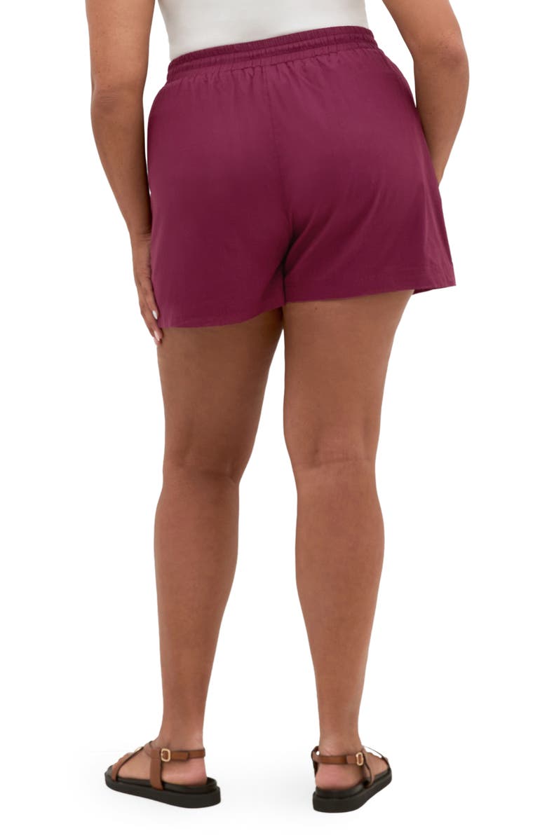 City Chic Lola Cotton Drawstring Shorts, Alternate, color, 