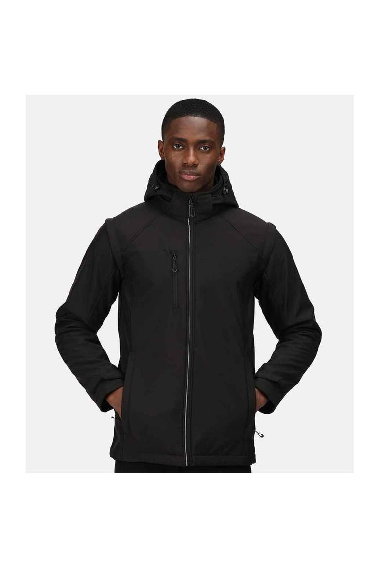 Erasmus 4 In 1 Soft Shell Jacket, Alternate, color, Black