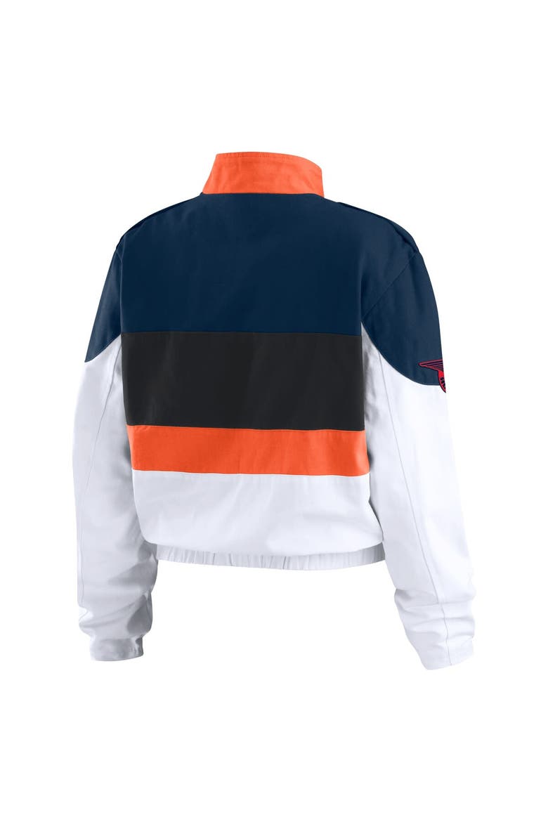 Women's WEAR by Erin Andrews  Orange/White Houston Astros Racing Full-Zip Jacket, Alternate, color, Orange