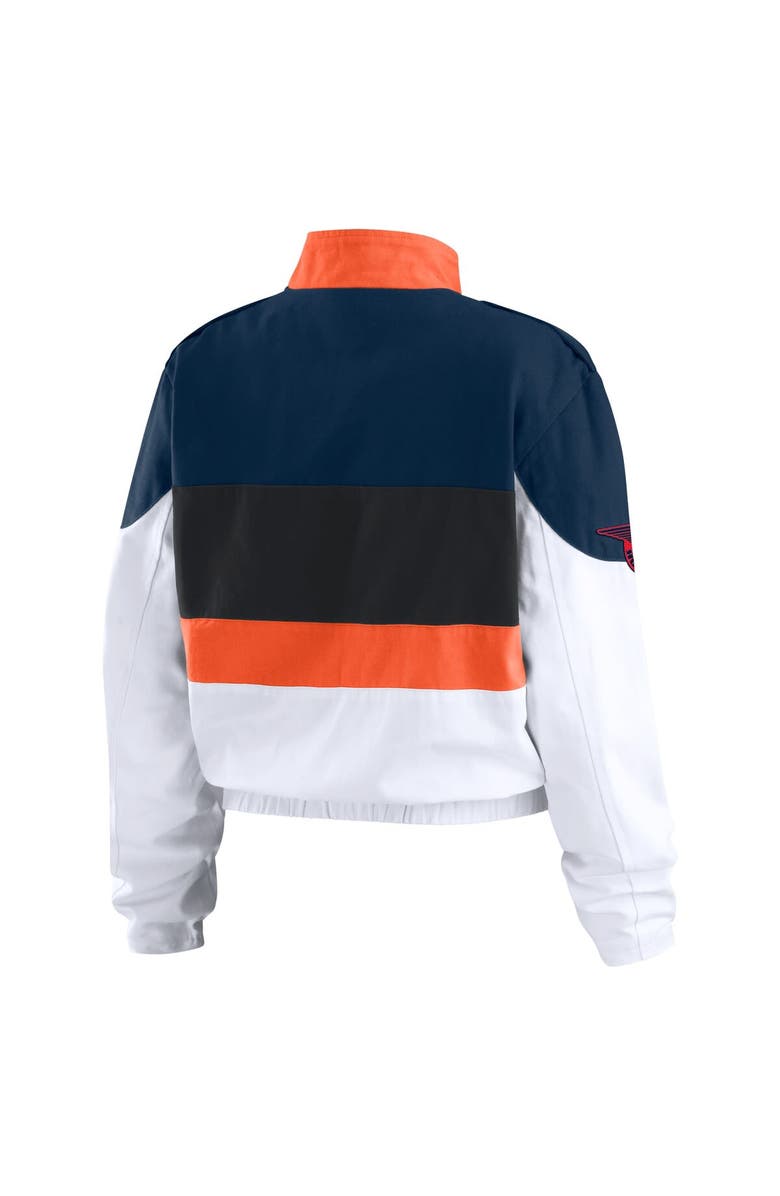 WEAR by Erin Andrews Women's WEAR by Erin Andrews  Orange/White Houston Astros Racing Full-Zip Jacket, Alternate, color, Orange