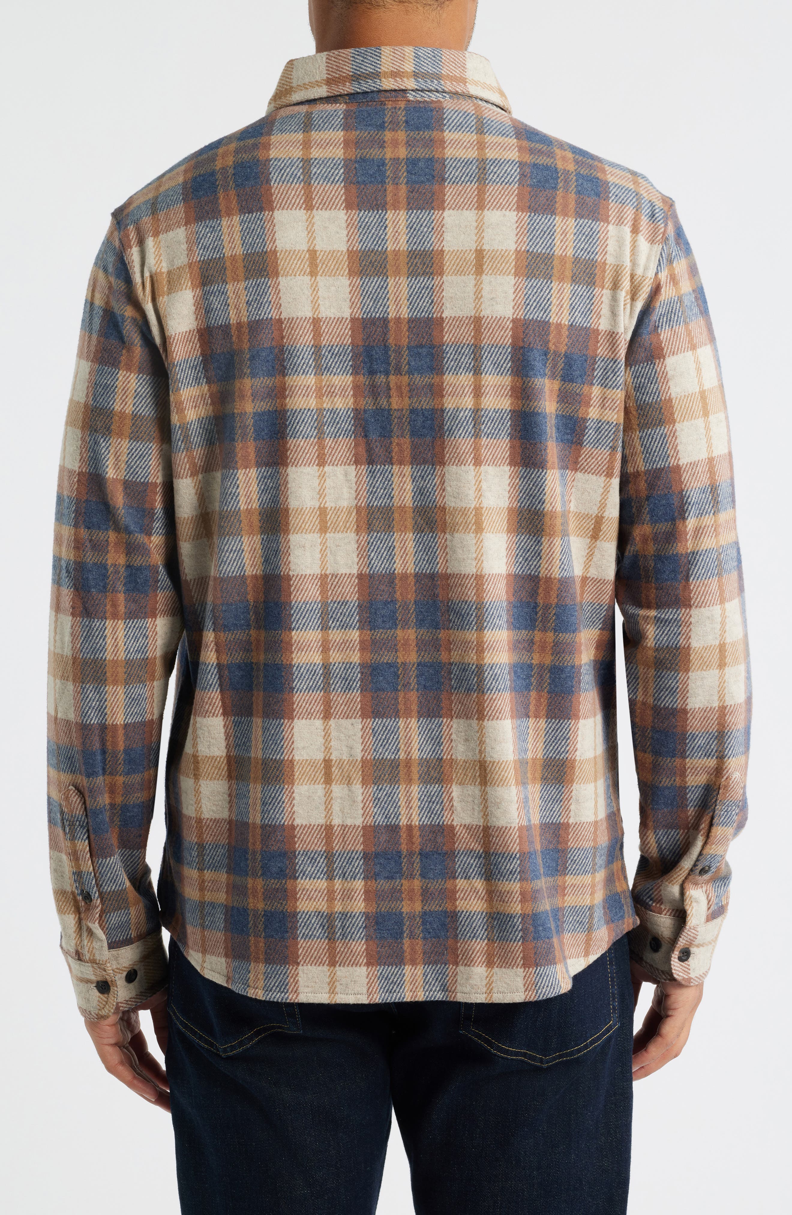Generation Plaid Stretch Flannel Button-Up Shirt - image 2
