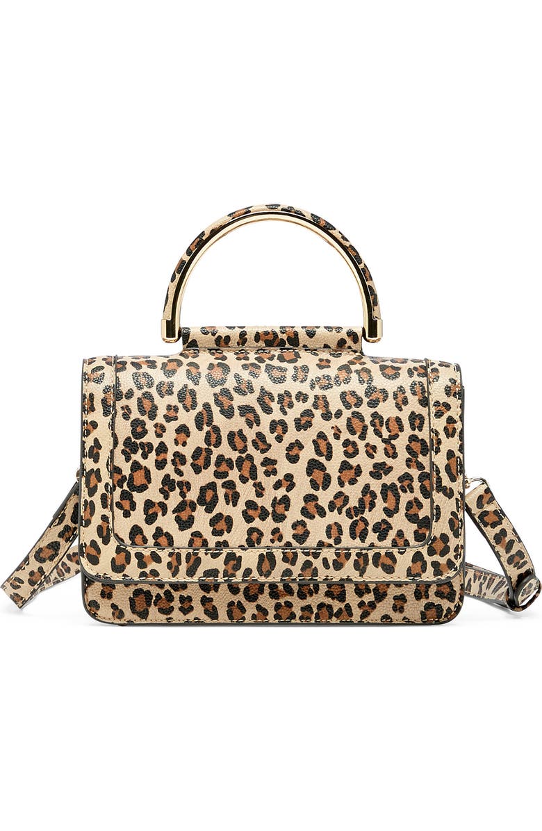 Sole Society Small Evar Faux Leather Crossbody Bag, Main, color,