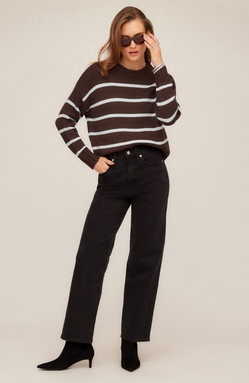 Fifteen Twenty Luca Stripe Crewneck Sweater In Multi