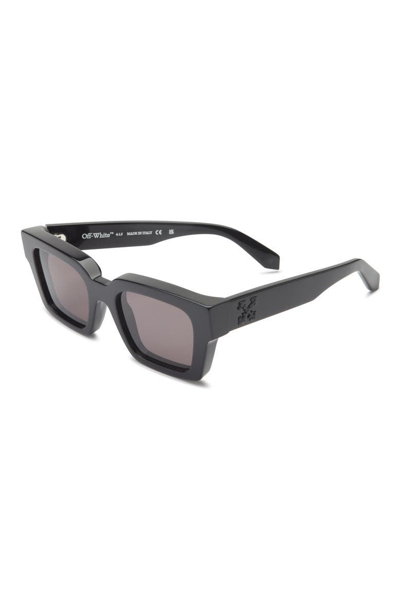Virgil 53mm Square Sunglasses, Alternate, color, BLACKLOGO BLACK DAR