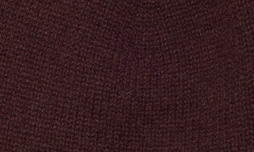 Nordstrom Rack Faux Fur Cashmere Pompom Beanie In Burgundy