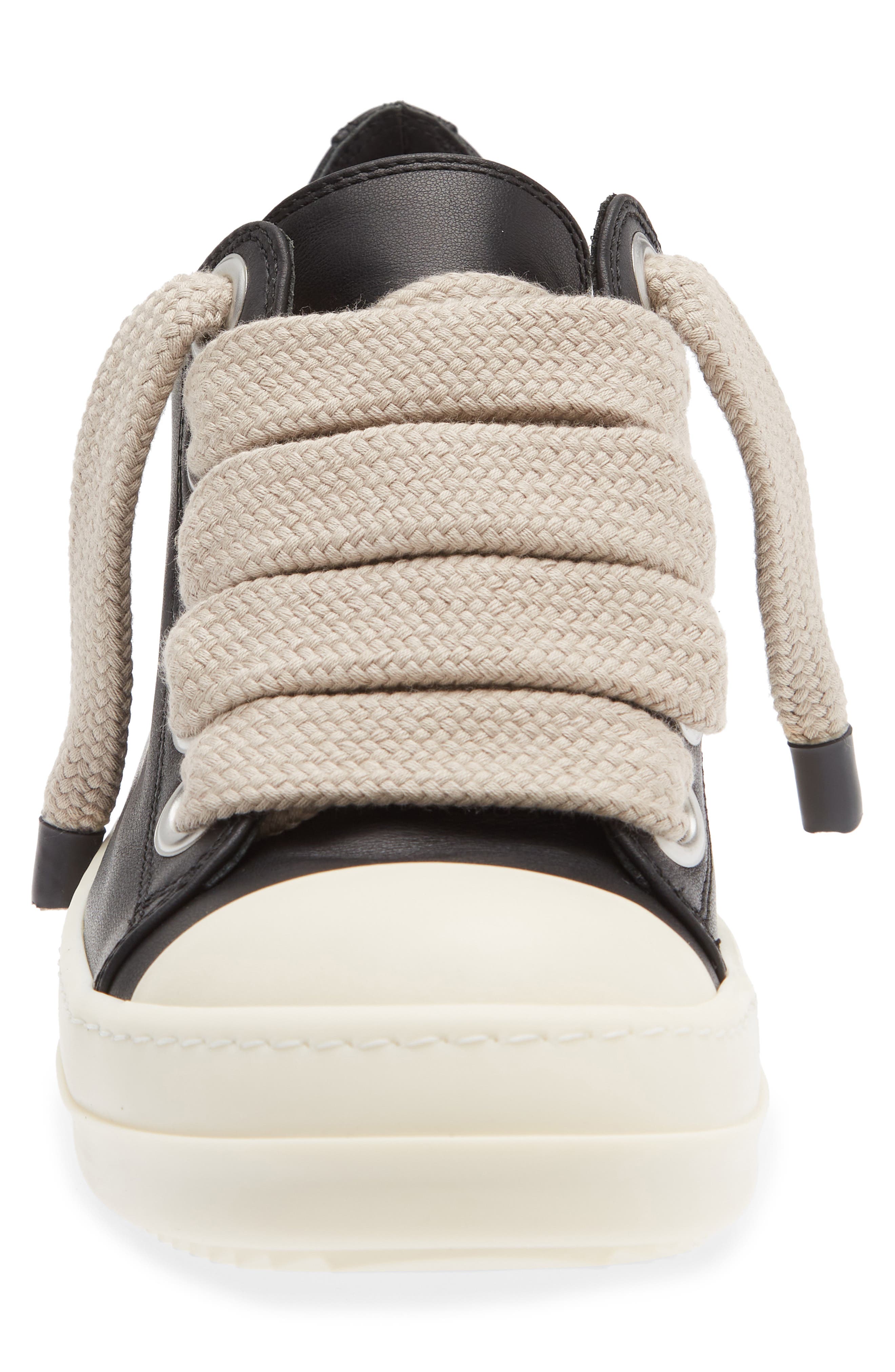 Jumbolace Low Top Sneaker, Alternate, color, BLACK/ MILK/ MILK